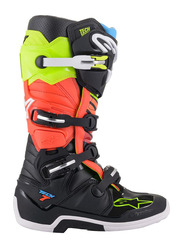 Alpinestars Tech 7 Safety Boots, Black/Yellow/Red, Size 10