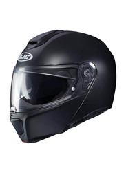 HJC Helmets RPHA90 Semi Flat Black Flip Up Helmet, Large, Black