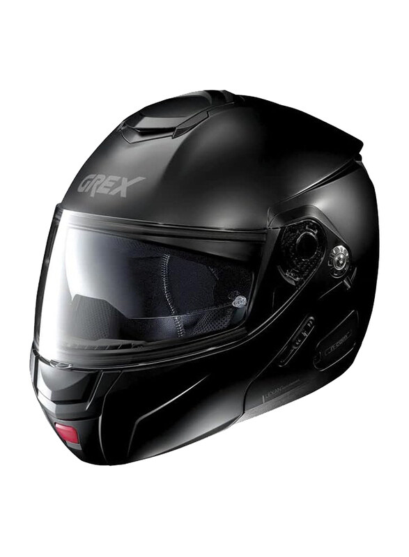 

Nolan Grex G9.2 Kinetic N-Com 002 Flip-Up Motorcycle Flat Helmet, Black, Large