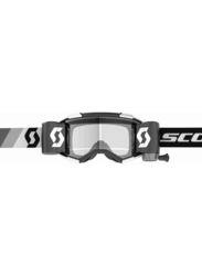 Scott Fury WFS Clear Works Goggle, Premium Black/White