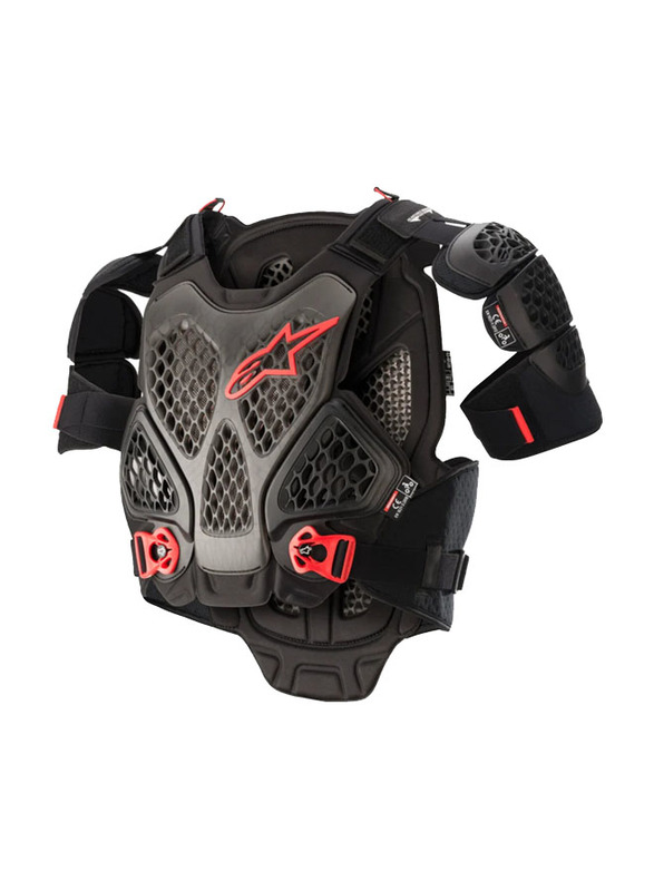 Alpinestars A-6 Chest Protector, Black/Red, X-small/small