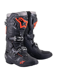 Alpinestars Tech 10 Boots, Size 10, Black/Red, 2010020-1030-10