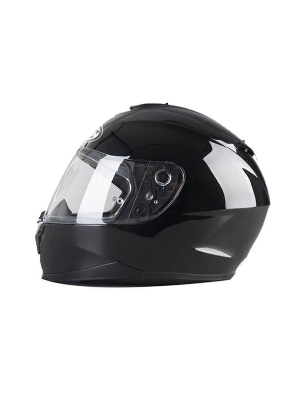 HJC C70 Solid Metal Helmet, Large, C70-SOL-MBLK-L, Black