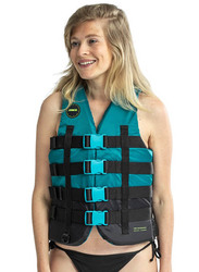 Jobe 4 Buckle Life Vest, Small, Teal