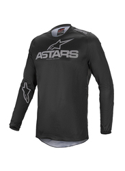 Alpinestars Fluid Graphite Jersey for Men, Large, Black Dark Gray