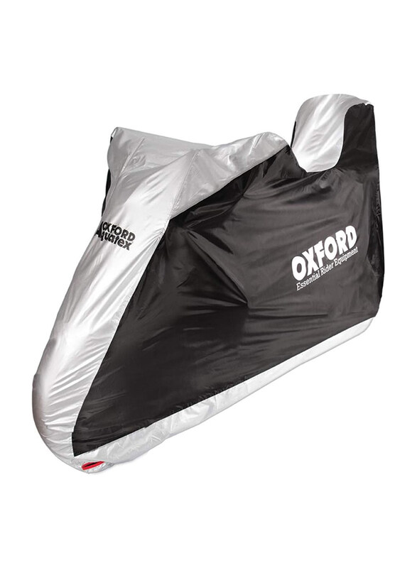 

Oxford Aquatex Outdoor Motorcycle Protective Cover, Black/Silver