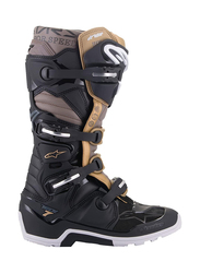 Alpinestars Tech 7 Enduro Safety Boots, Black/Grey/Gold, Size 9