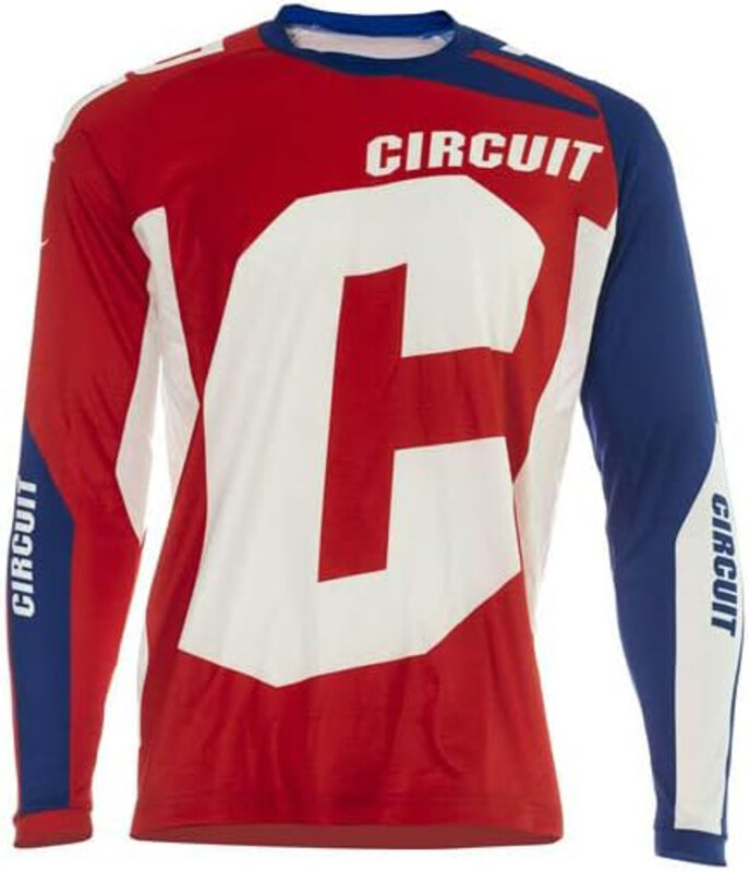 Circuit Cross Enduro Jersey Kratos, Large, Blue/White/Red