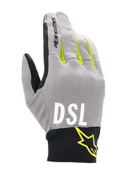 Alpinestars AS-DSL Shotaro Glove, Large, Light Gray/Yellow