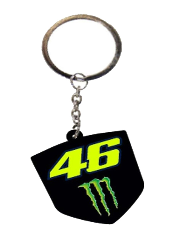 VR46 Valentino Rossi 46 Monster Energy Keychain, Polyvinyl Chloride, One Size, Multicolour