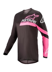 Alpinestars Stella Fluid Chaser Jersey for Women, Medium, Black/Pink Fluo