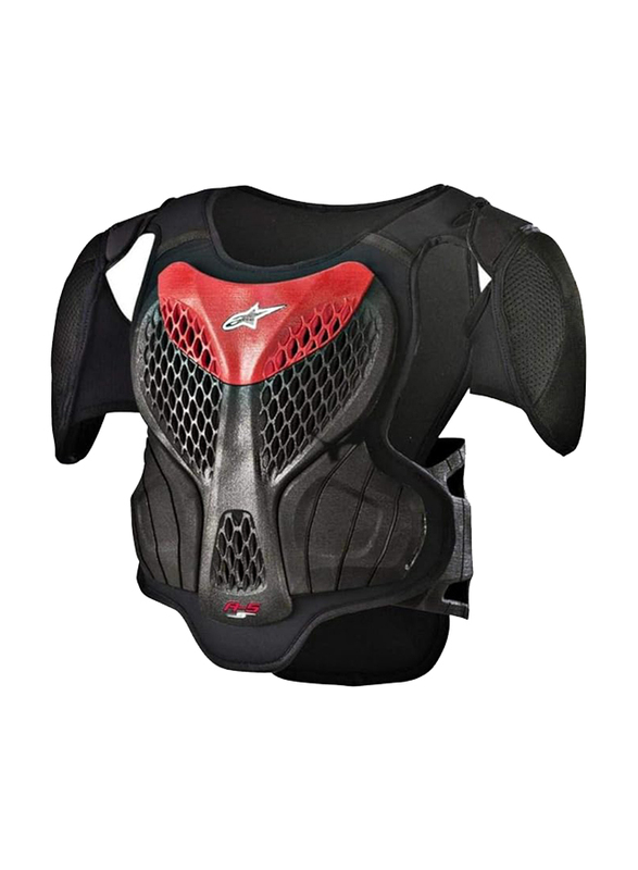 Alpinestars A-5 S Youth Body Armour, Black/Red, S/M