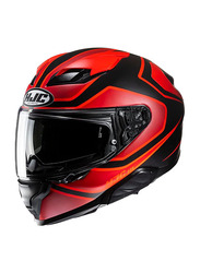 HJC Corporation F71 Idle Helmet, Large, Red/Black