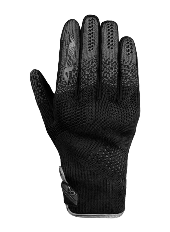 Ixon Ixflow Knit Textile Motorcycle Summer Gloves, Large, Black