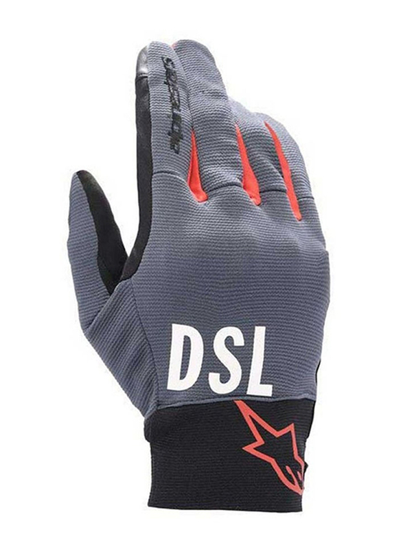 Alpinestars AS-DSL Shotaro Glove, Large, Anthracite/Bright Red