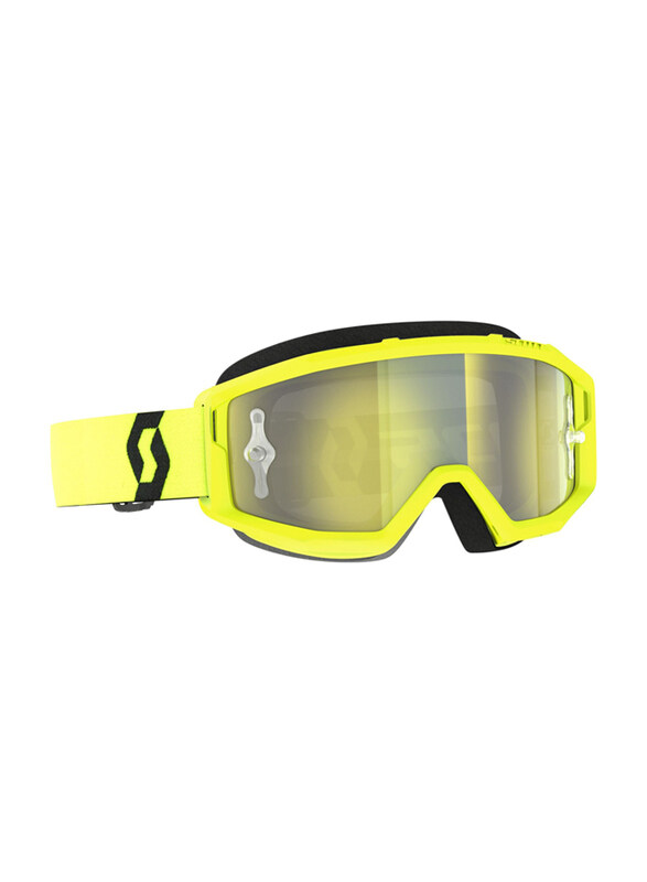 Scott Primal Yellow Chrome Works Goggle, Yellow/Black