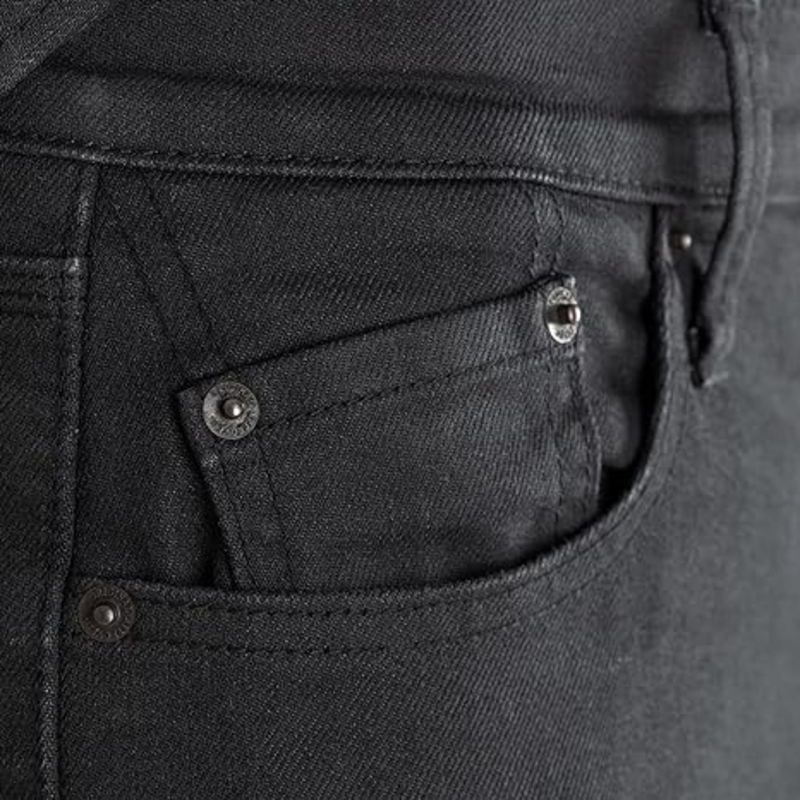 Oxford Products Slim Motorcycle Jean for Men, 38/30, Black Wash