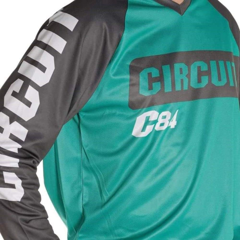 Circuit Marea MX T-Shirt, Large, Grey/Green