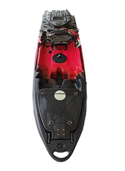 Winner Multimo Pro Angler Sit-On-Top (SOT) Kayak With Seat, Wheel And Fishing Rod Holder, Black/Red
