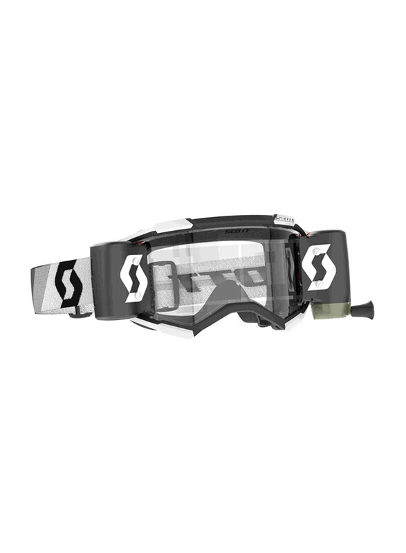 Scott Fury WFS Clear Works Goggle, Premium Black/White