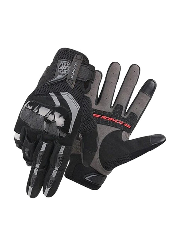 

Scoyco Motorcycle Gloves, Large, Mc117, Black