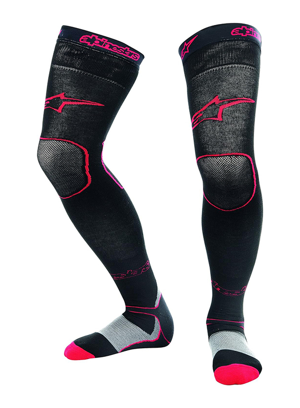 Alpinestars Mx Socks Long, Large/Double Extra Large, Black/Red