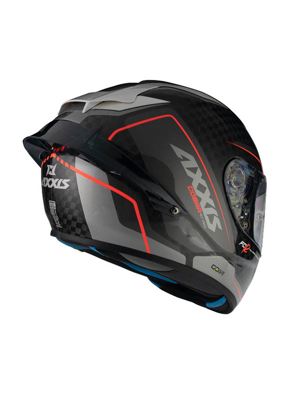 Axxis Cobra Rage A2 Helmet, Large, Ff104C, Gloss Pearl Grey