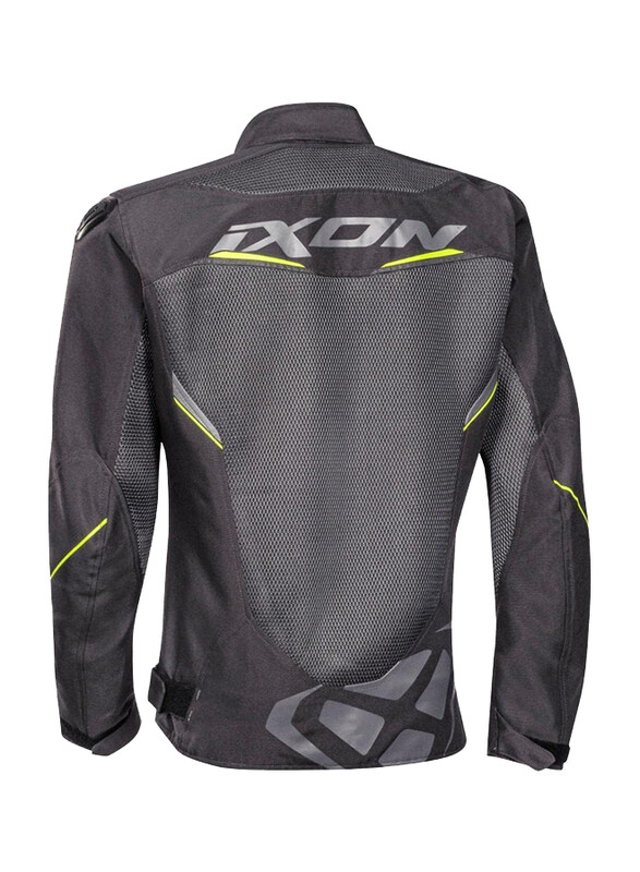 Ixon Draco 4041 Motorcycle Jacket, X-Large, Black/Grey