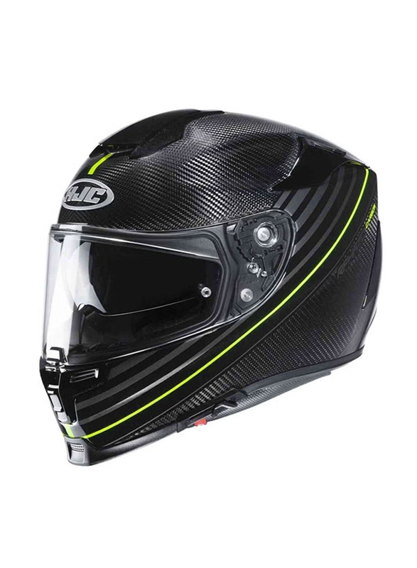 HJC RPHA 70 Artan Carbon MC4H Helmet, Medium, RPHA70-MC4H-ART-M, Black/Yellow