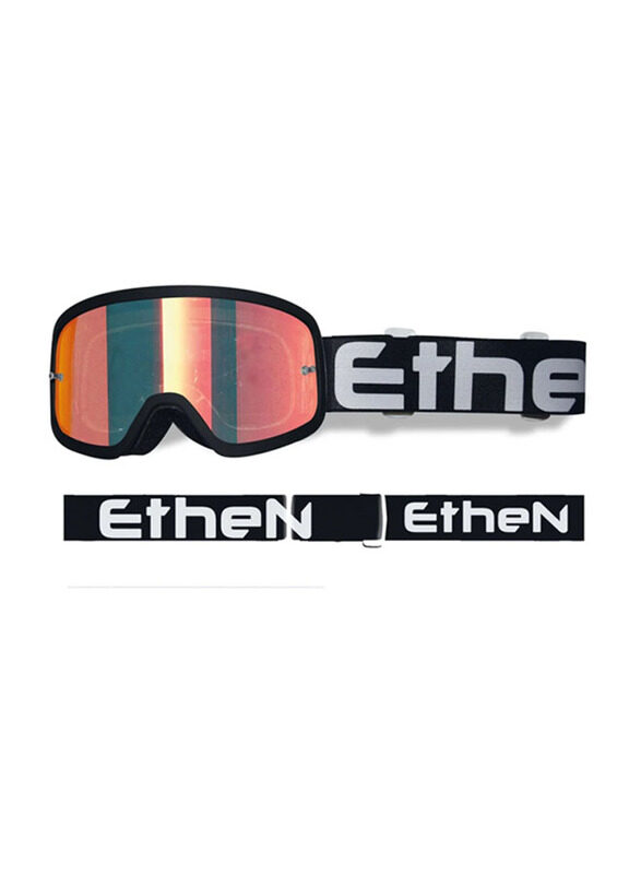 

Ethen Srl 65 Kids Mirrored Goggle, Black/Red