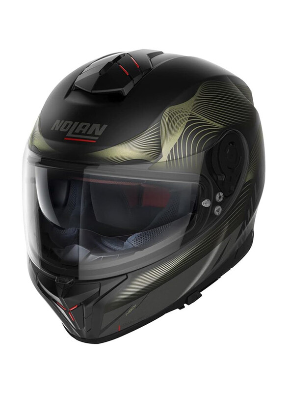 

Nolan N80-8 Power glide N-Com 46 Full-Face Helmet Flat, Large, Black/Gold