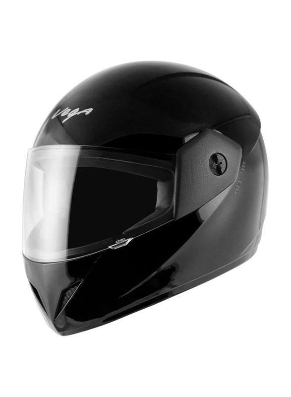 Vega Cliff Dx ISI Certified Lightweight Full Face Helmet, Large, Black