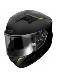 Axxis Racer Gp Sv Fiber Solid B3 Helmet, Medium, Ff103Sv, Matt Black/Fluorescent Yellow