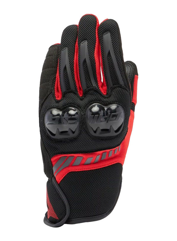 

Dainese Mig 3 Air Tex Gloves, Medium, Black/Red