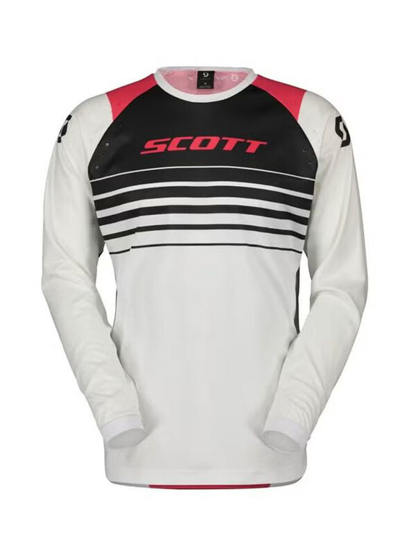 

Scott Sports Sa Sco Jersey Evo Swap for Unisex, Small, White/Pink