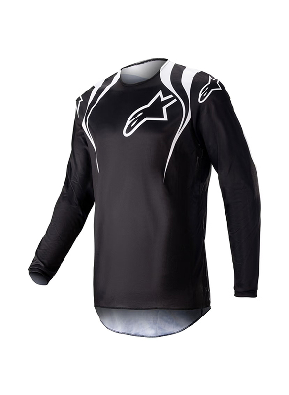 

Alpinestars S.P.A. Fluid Motocross Narin Jersey for Men, Large, Black/White