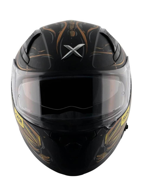 Axor Helmets Apex Seadevil-E Dkgld/Dull Helmet, Medium, Black/Gold