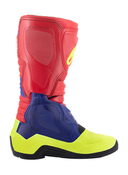 Alpinestars Tech 3 Motocross Boots, Size 10, Red/Blue/Yellow, 2013018-3375-10