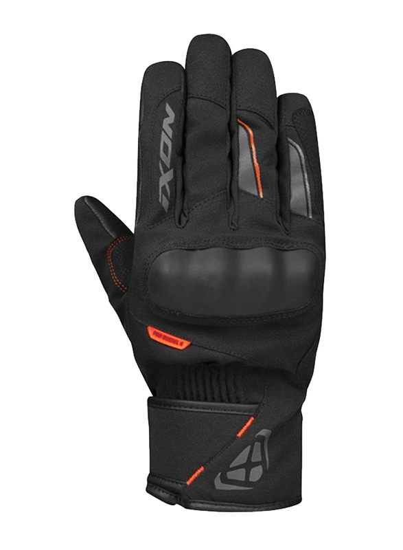 Ixon Pro Russel 2 Leather Gloves, Medium, Black/Orange