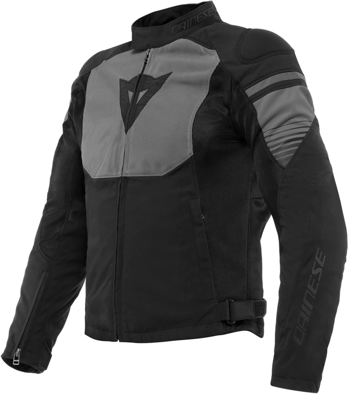 Dainese Air Fast Mens Textile Motorcycle Jacket, 201735258-291-52, Black/Gray, Size 52