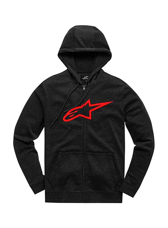 Alpinestars Ageless Ii Fleece Hoodie, Medium, Black/Red