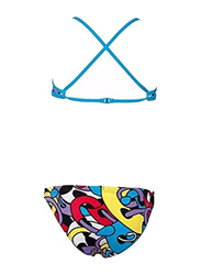 Arena G Cores Junior Bikini Set for Girls, 2 Pieces, Multicolour, 10-11 Years