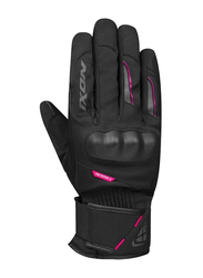 Ixon Pro Russel 2 Leather Gloves, Small, Black/Fuchsia