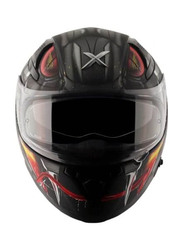 Axor Apex Venomous DV Full Face Dull Helmet, Small, Black/Grey