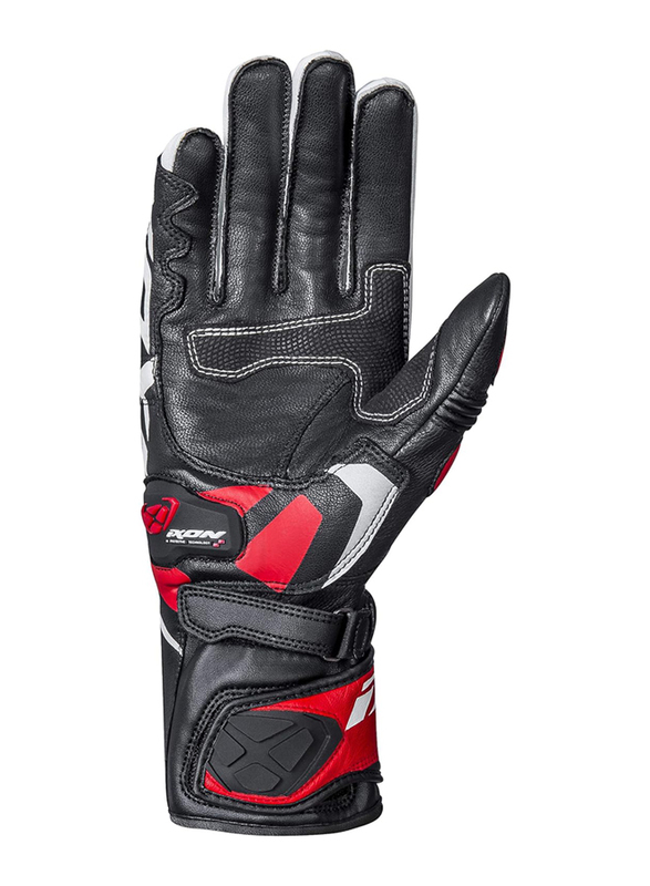 Ixon RS Circuit-R MS Leather Gloves, Medium, Black/Red