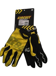 Circuit Cross/Enduro Kratos Gloves, Medium, Yellow/Black