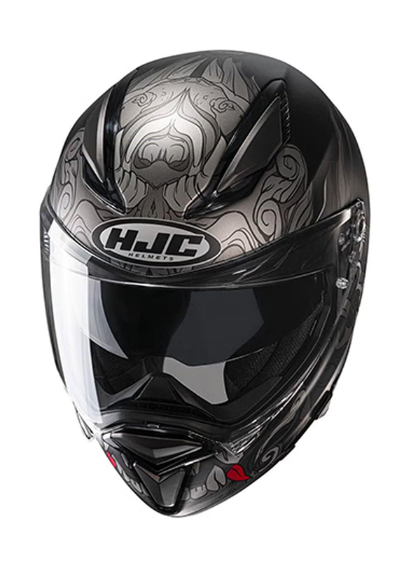 HJC F70 Spector Helmet, Medium, F70-SPE-MC5SF-M, Black/Grey