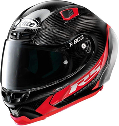 Nolan X-Lite RS Ultra Carbon 013 Hot Lap Racing Helmet, Medium, X-803, Red/Black