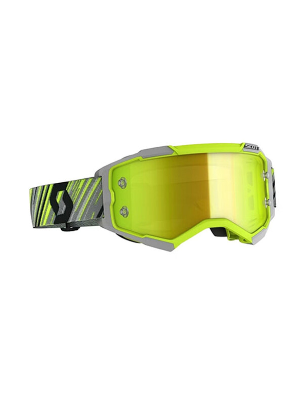 

Scott Sports Fury Light Sensitive Grey Works MX Goggles, Grey/Yellow