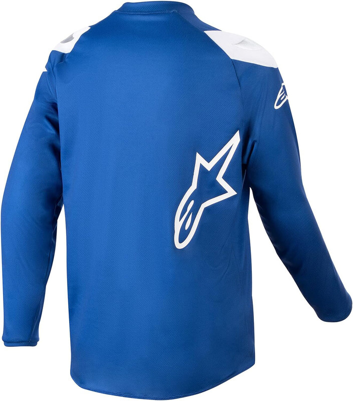 Alpinestars Youth Racer Narin Jersey, Medium, Blue/White